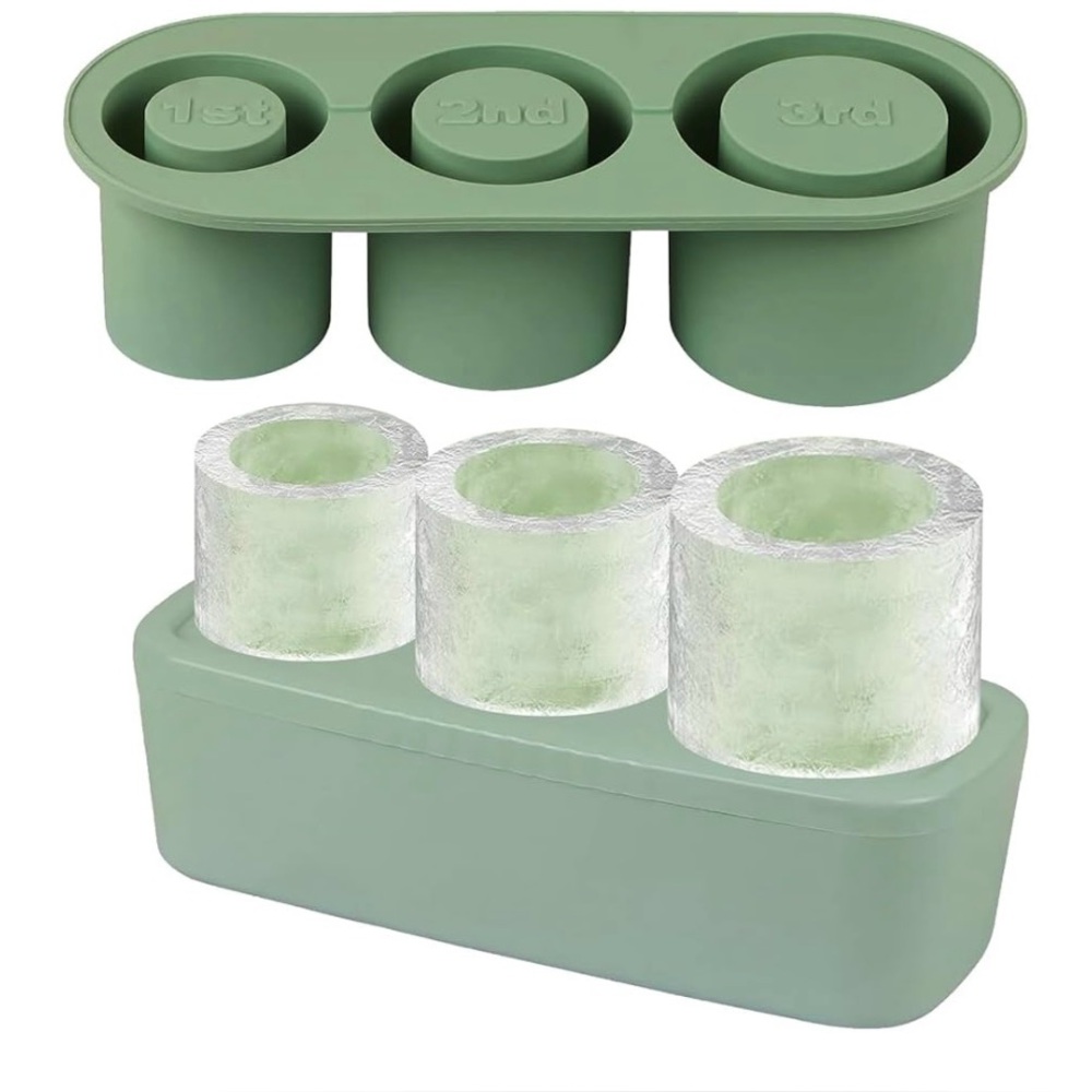 Silicone New Ice Mold Storage For Stanley Cup Travel Tumblers Light Green OS - Picture 4 of 14